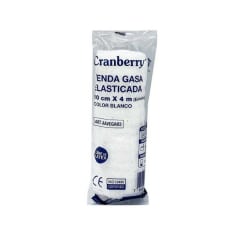 VENDA GASA ELASTICADA CRAMBERRY 10 CENTIMETROS X 4 METROS X 2 UNIDADES