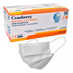 MASCARILLA BLANCA CON ELASTICO X 50 UNIDADES