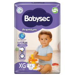 BABYSEC PREMIUM TALLA XG X 14 UNIDADES
