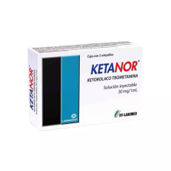 KETANOR AMPOLLA 30 MILIGRAMOS/MILILITROS X 3 UNIDADES