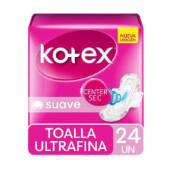 TOALLA FEMENINA KOTEX ULTRA DISCRETA X 24 UNIDADES