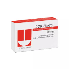 DOLGENAL SL 30 MILIGRAMOS X 4 COMPRIMIDOS