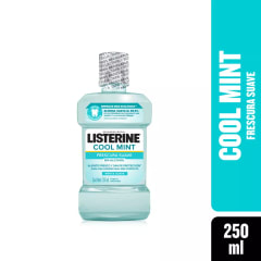 LISTERINE ENJUAGUE BUCAL COOL MINT ZERO ALCOHOL X 250 MILILITROS