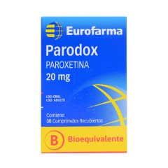 PARODOX 20 MILIGRAMOS X 30 COMPRIMIDOS BIOEQUIVALENTE