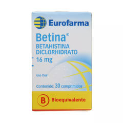 BETINA 16 MILIGRAMOS X 30 COMPRIMIDOS BIOEQUIVALENTE