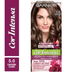 TINTE PELO GARNIER COR INTENSA 5.0 CASTAÑO CLARO X 1 UNIDAD