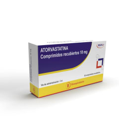 ATORVASTATINA 10 MILIGRAMOS X 30 COMPRIMIDOS