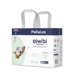 PAÑALES AIWIBI TALLA P X 32 UNIDADES