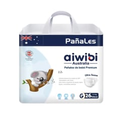 PAÑALES AIWIBI TALLA G X 26 UNIDADES