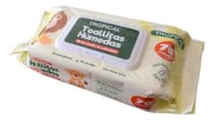 TOALLAS HUMEDAS TROPICAL CON ACEITE DE CALENDULA CON TAPA X 70 UNDADES