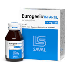 EUROGESIC INFANTIL POLVO SUSPENSION ORAL 125 MILIGRAMOS/5 MILILITROS X 60 MILILITROS