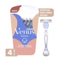 MAQUINA AFEITAR VENUS INTIMA 4 UNIDADES