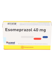 ESOMEPRAZOL 40 MILIGRAMOS X 30 COMPRIMIDOS BIOEQUIVALENTE - ASCEND