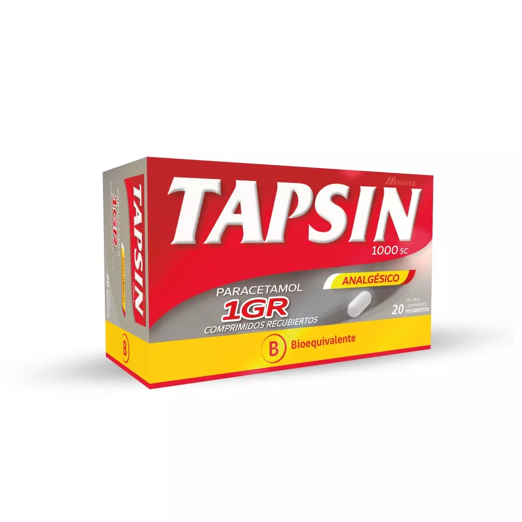 TAPSIN 1 GRAMO X 20 COMPRIMIDOS BIOEQUIVALENTE1