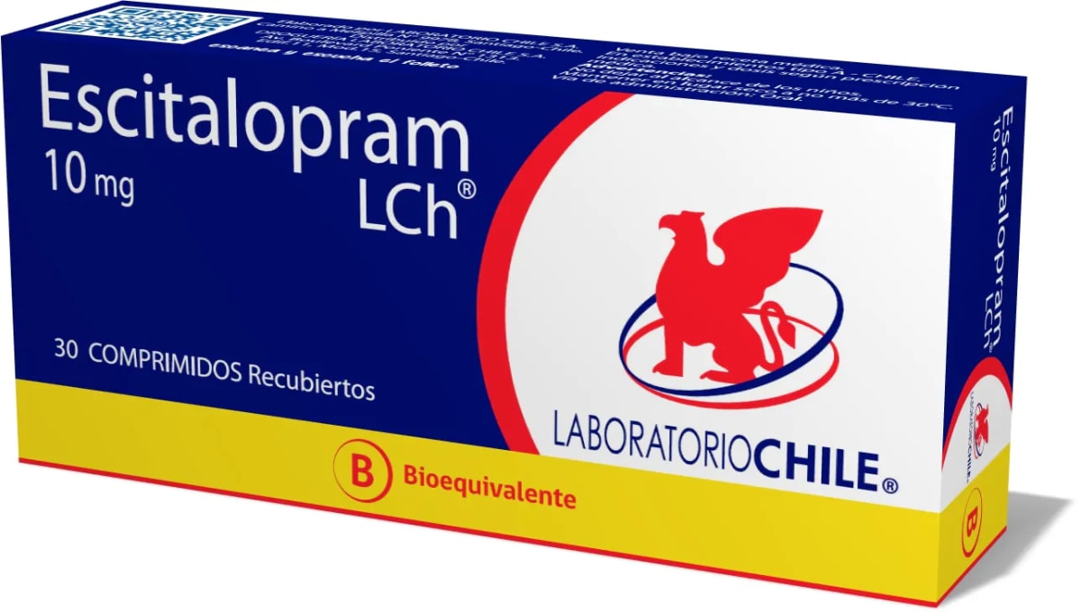 ESCITALOPRAM 10 MILIGRAMOS X 30 COMPRIMIDOS RECUBIERTOS BIOEQUIVALENTE1