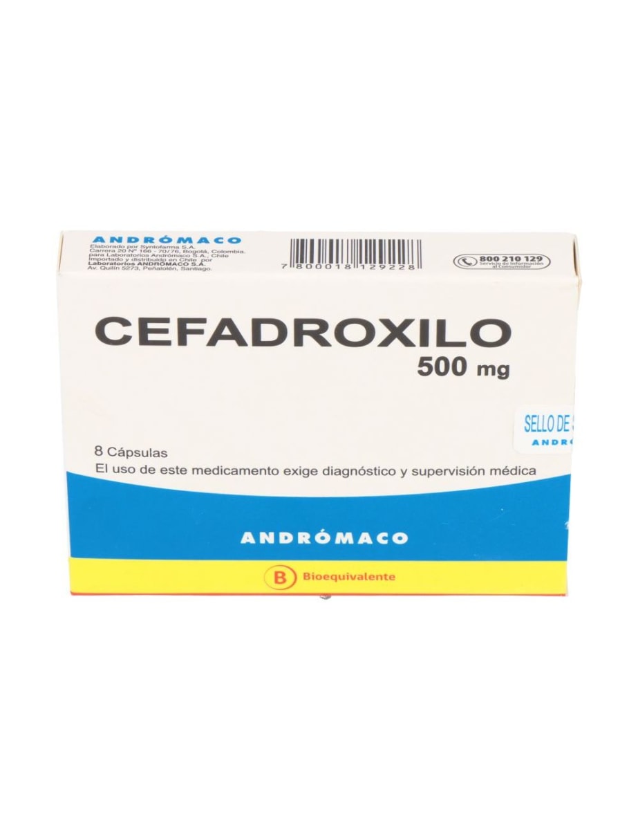 CEFADROXILO 500 MILIGRAMOS X 8 CAPSULAS BIOEQUIVALENTE1