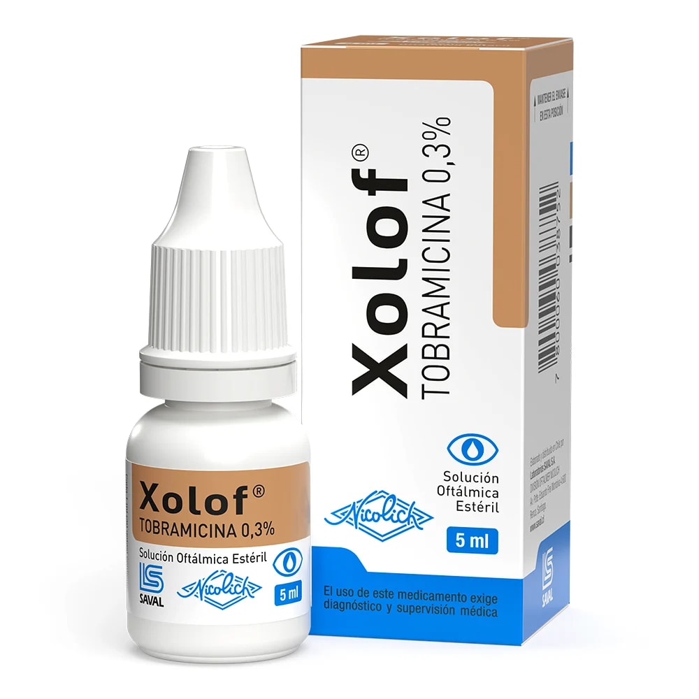 XOLOF SOLUCION OFTALMICA 0,3 % X 5 MILILITROS1