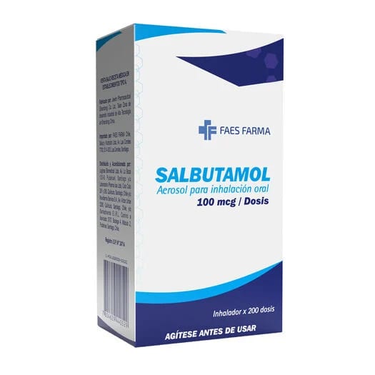 SALBUTAMOL INHALADOR 100 MICROGRAMOS X 200 DOSIS1