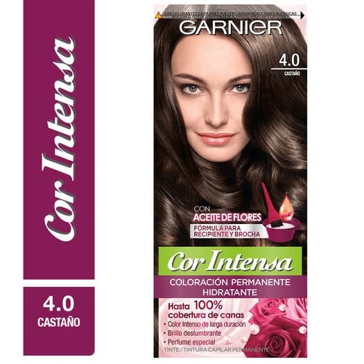 TINTE PELO GARNIER COR INTENSA 4.0 CASTAÑO X 1 UNIDAD1