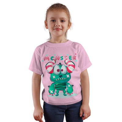 Polera Juvenil Monstruos Adorables D11