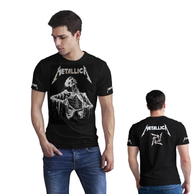 Polera Metalera Metallica D11