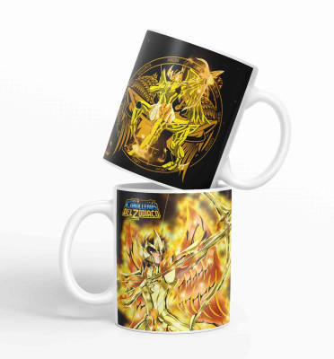 Taza Caballero Del Zodiaco - Sagitario Negro D25 (320ml)1