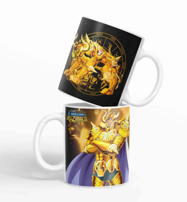 Taza Caballero Del Zodiaco - Tauro Negro D27 (320ml)1
