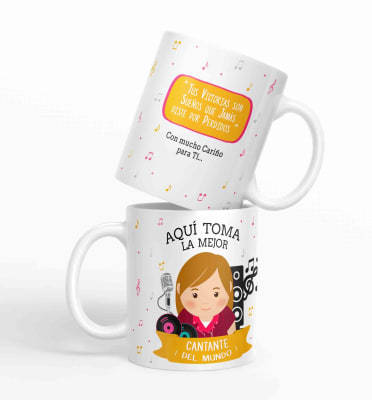Taza aquí toma la mejor Cantante del mundo D221