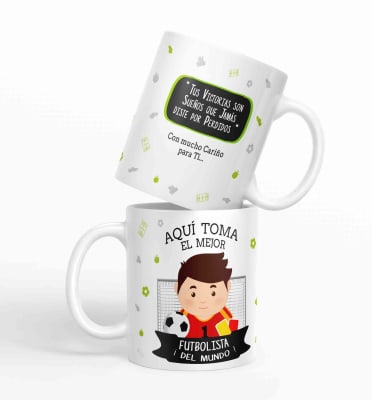 Taza aquí toma el mejor Futbolista del mundo D191