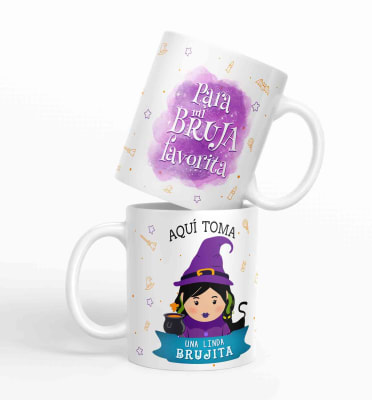 Taza aquí toma una Linda Brujita D731