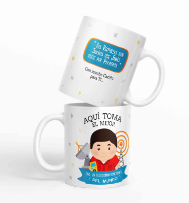 Taza aquí toma el mejor Ing. en Telecomunicaciones del mundo D421