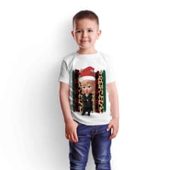 Polera Blanca Navideña 14