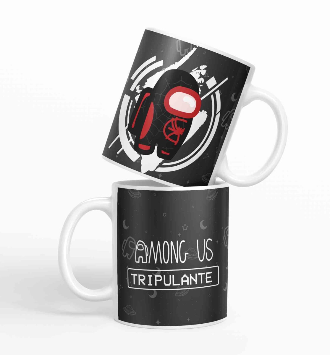 Taza Among Us Spiderman D6 (320ml)2