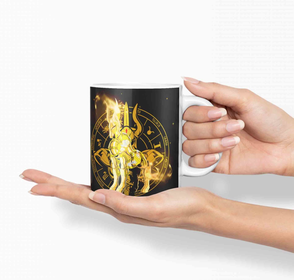 Taza Caballero Del Zodiaco - Capricornio Negro D9 (320ml)2