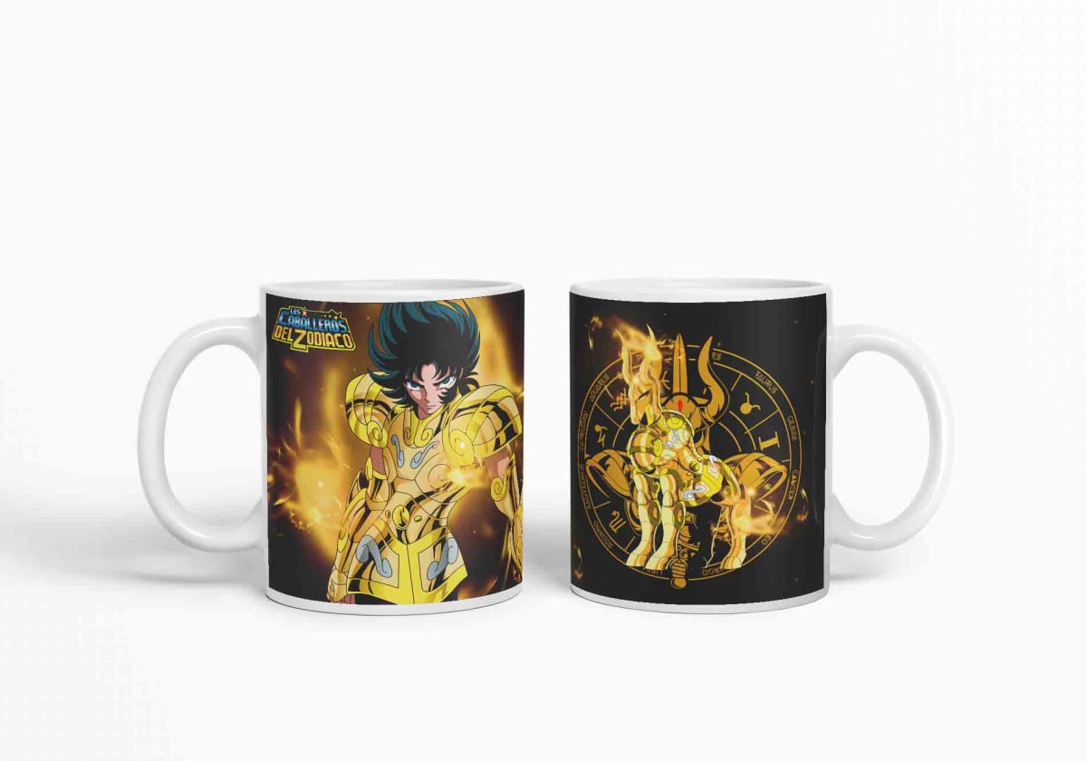 Taza Caballero Del Zodiaco - Capricornio Negro D9 (320ml)3