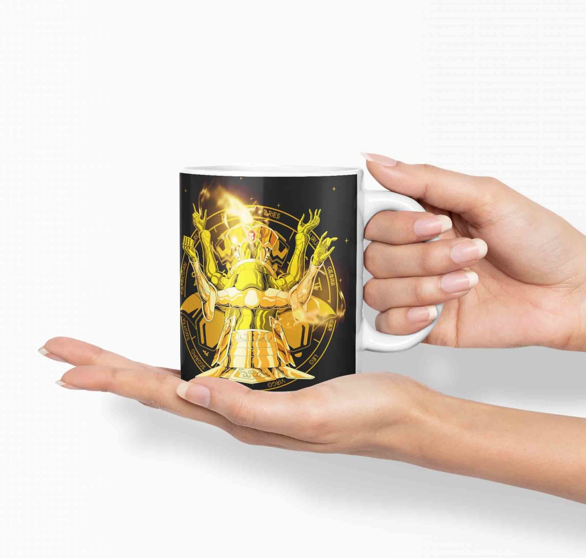 Taza Caballero Del Zodiaco - Geminis Negro D16 (320ml)2