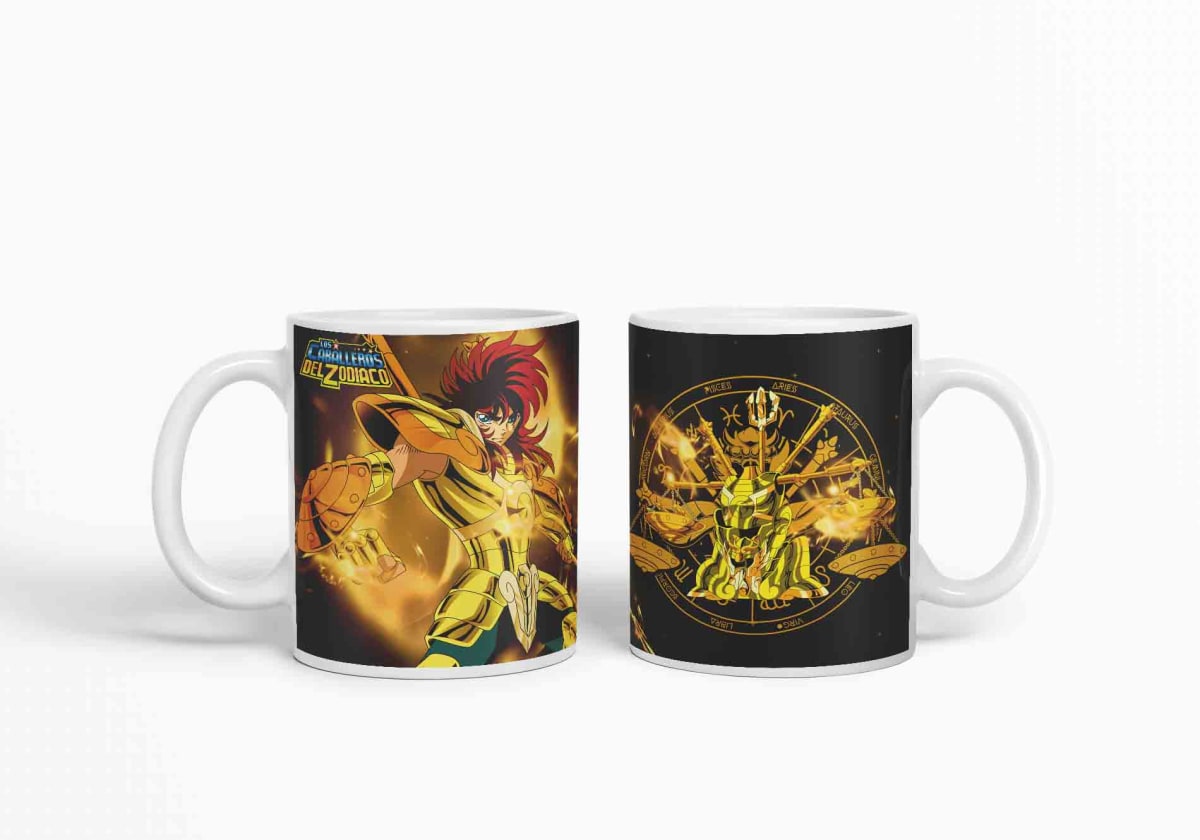 Taza Caballero Del Zodiaco - Libra Negro D20 (320ml)3