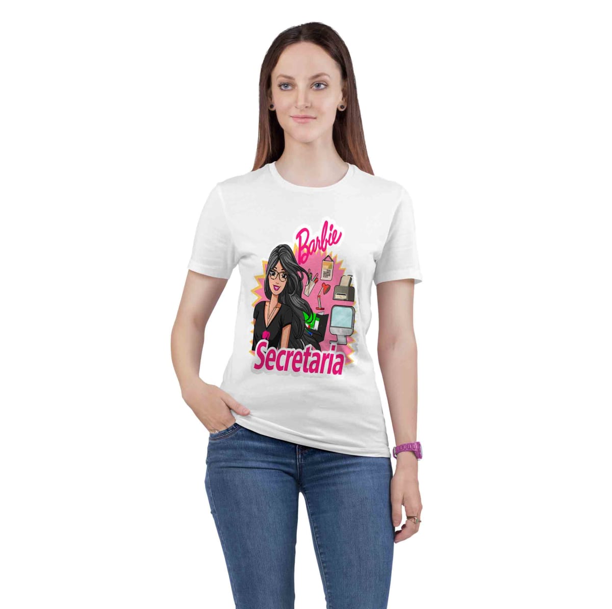Polera Barbie Secretaria BD11 0