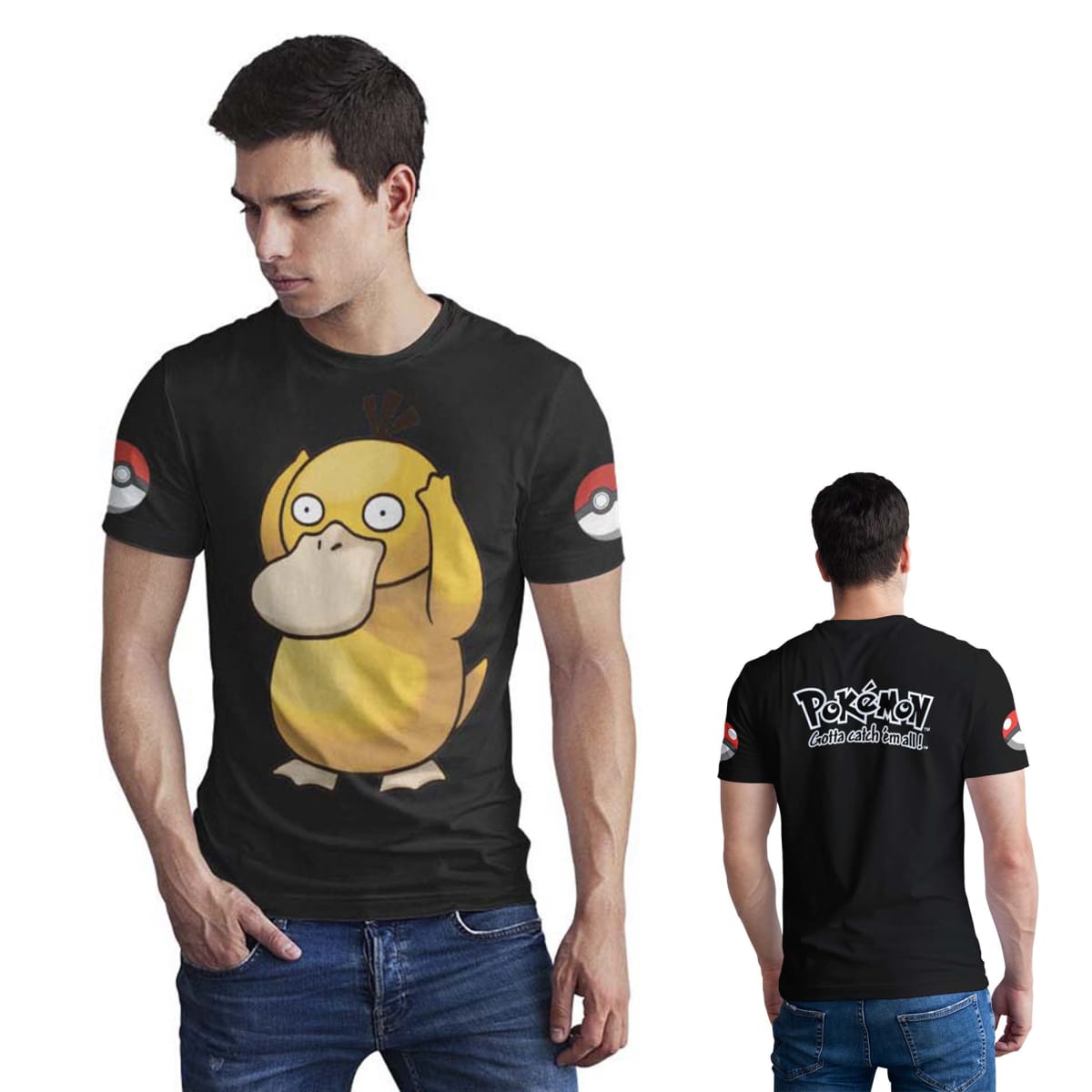 Polera Pokémon gotta catch em all D143