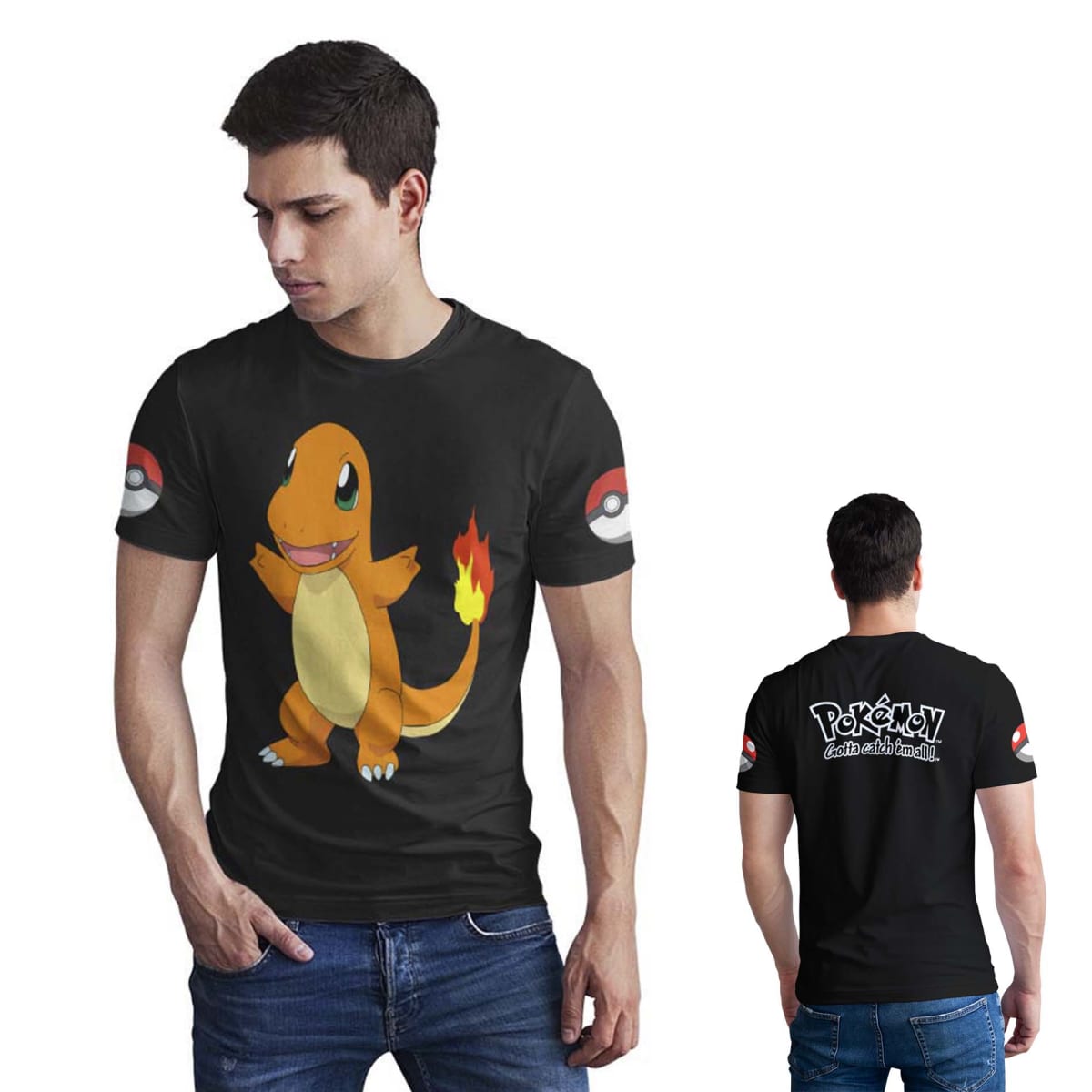 Polera Pokémon gotta catch em all D17 0
