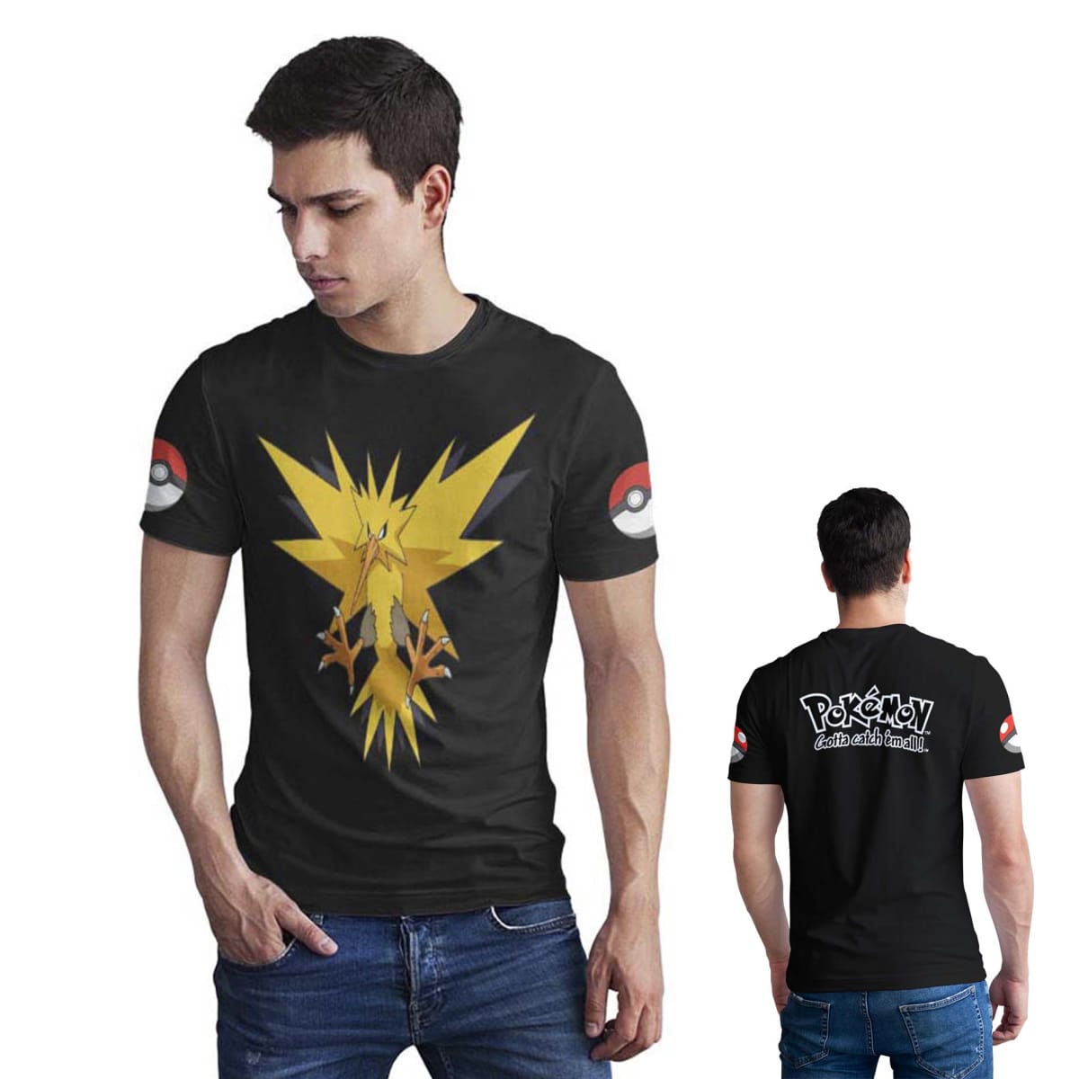 Polera Pokémon gotta catch em all D19 0