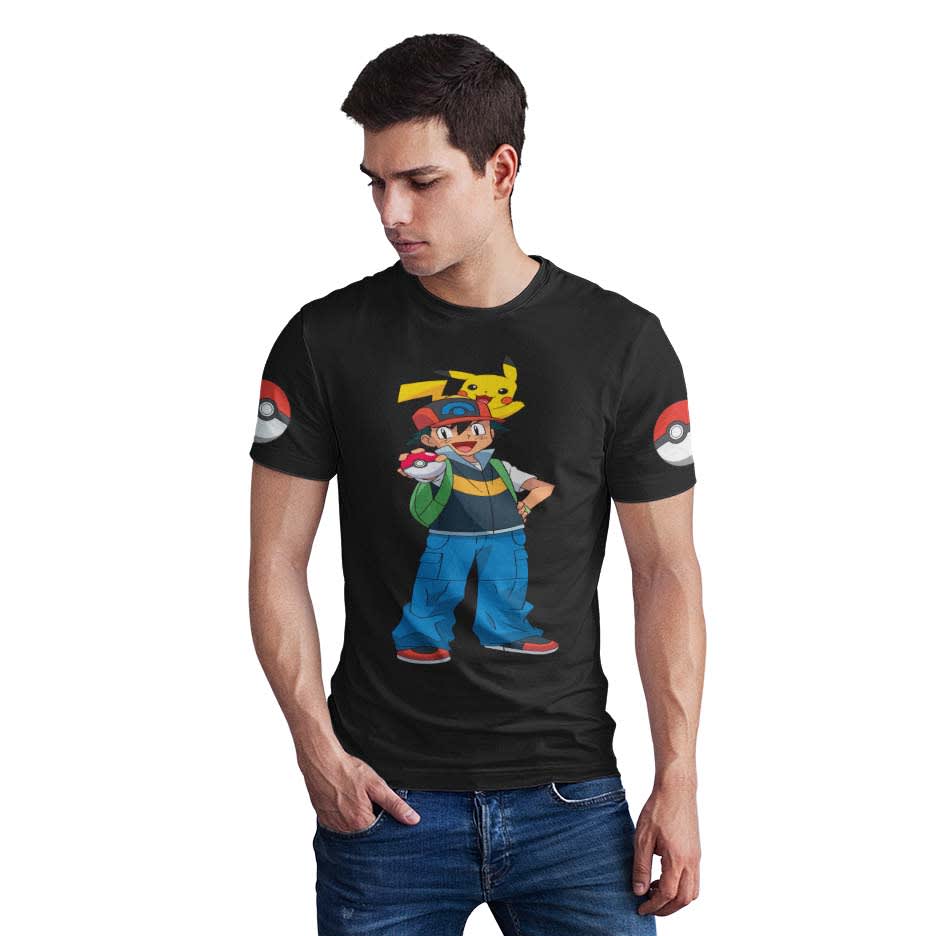 Polera Pokémon gotta catch em all D34