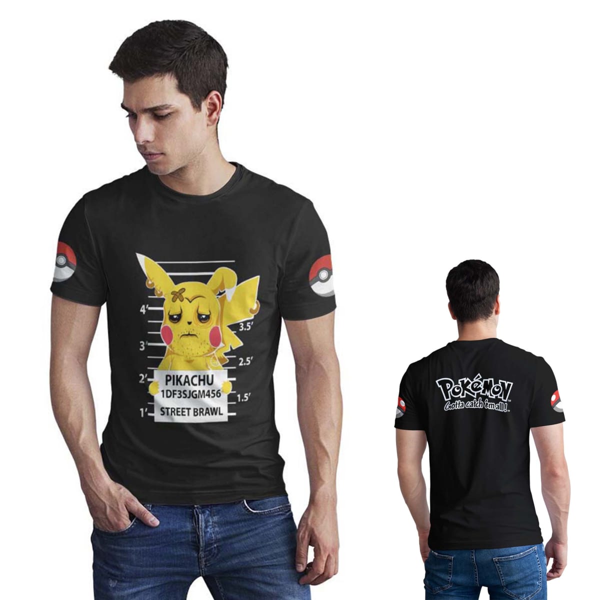 Polera Pokémon gotta catch em all D5 0