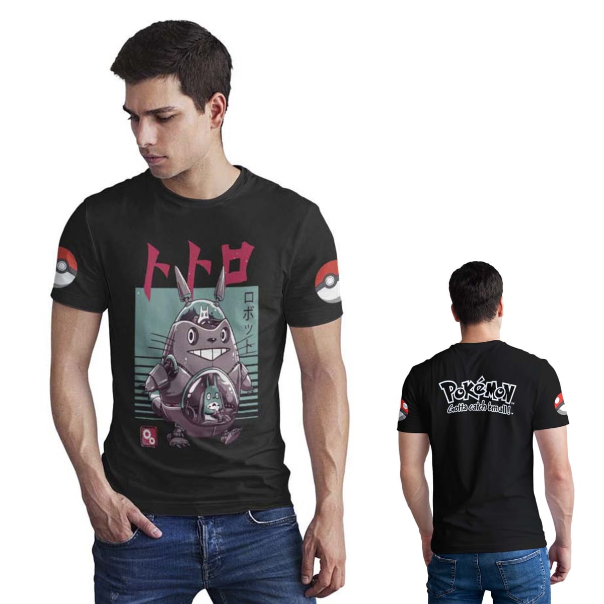 Polera Pokémon gotta catch em all D84
