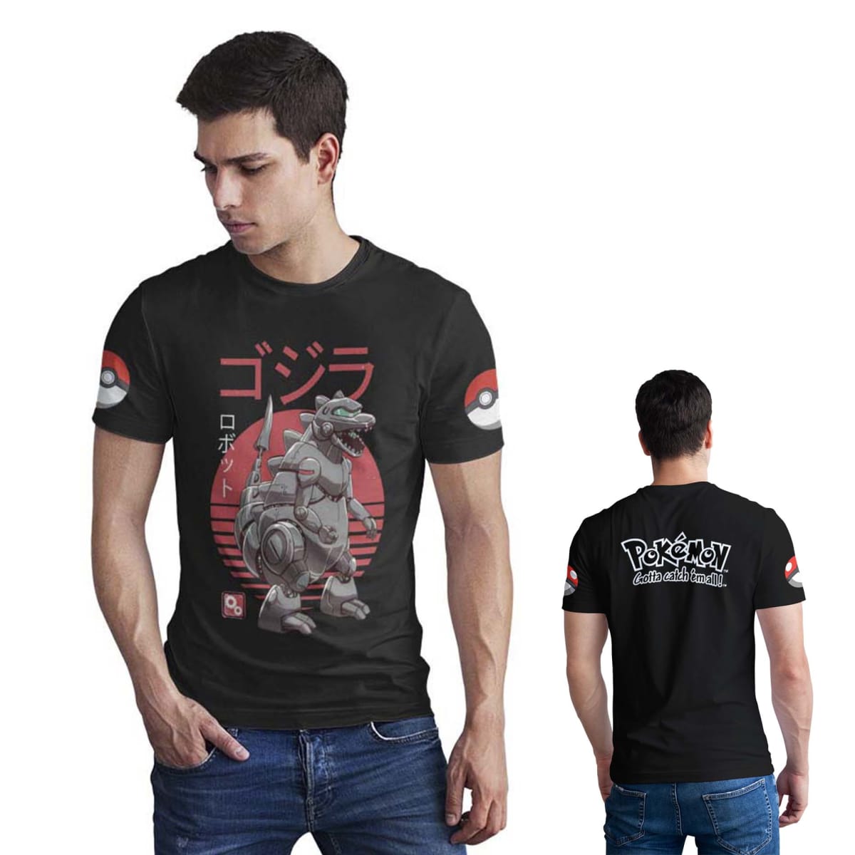 Polera Pokémon gotta catch em all D9 0