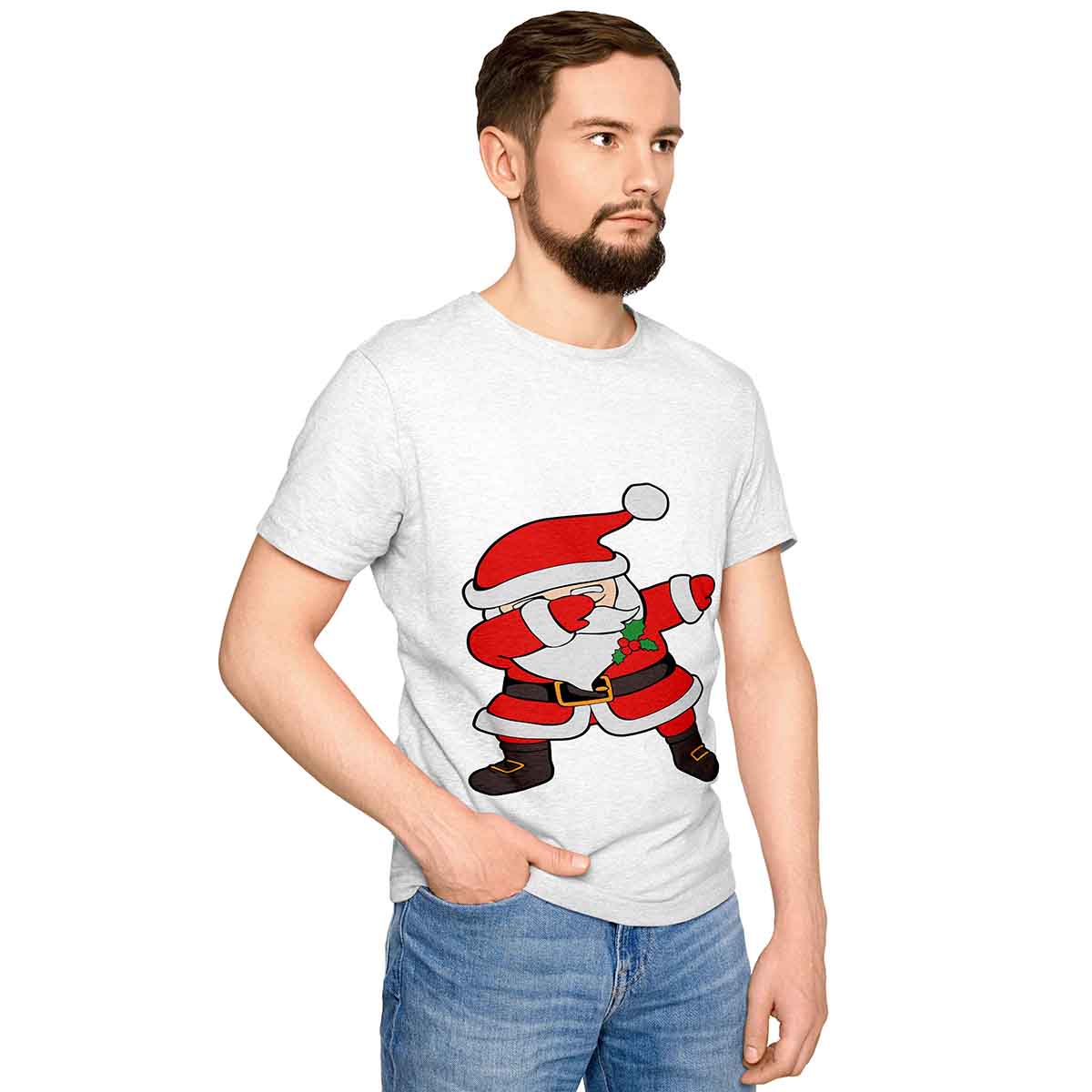 Polera Blanca Navideña D12