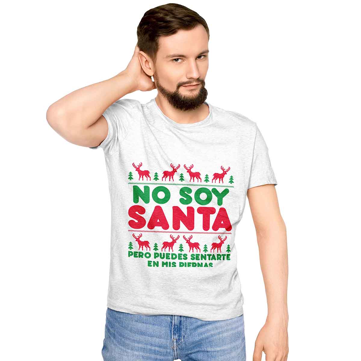 Polera Blanca Navideña D22