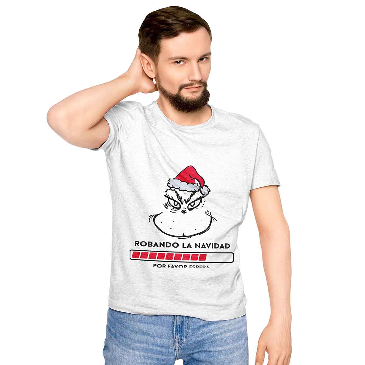 Polera Blanca Navideña D52