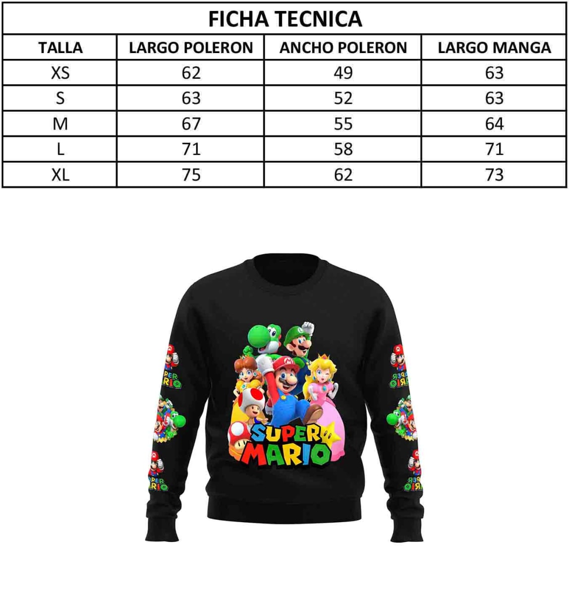 Polerón Mario Bros ND103