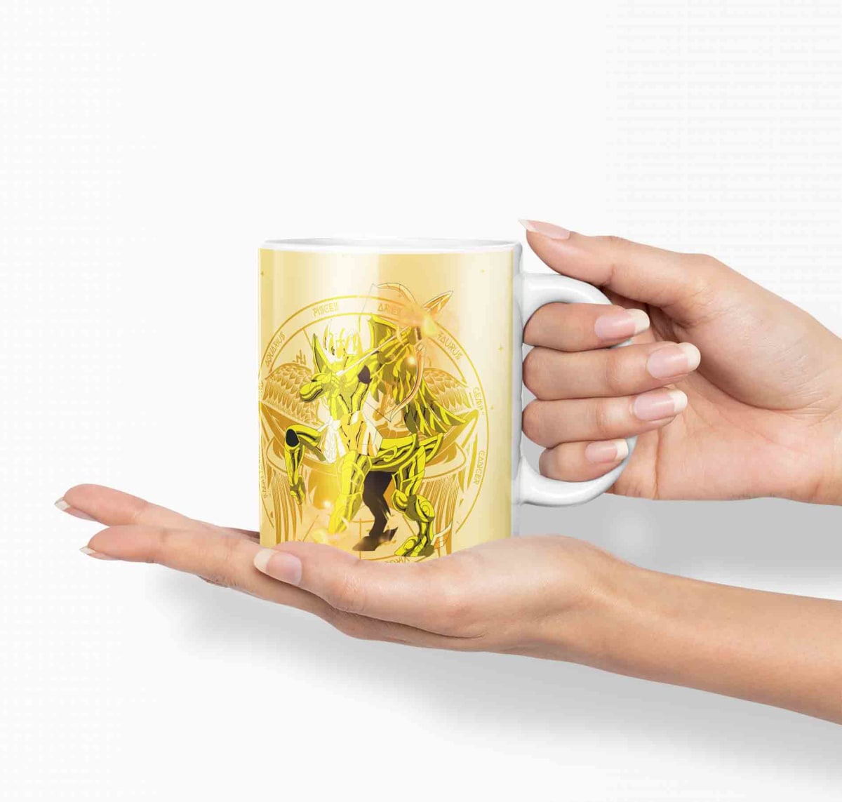 Taza Caballero Del Zodiaco - Sagitario Dorado D24 (320ml)2